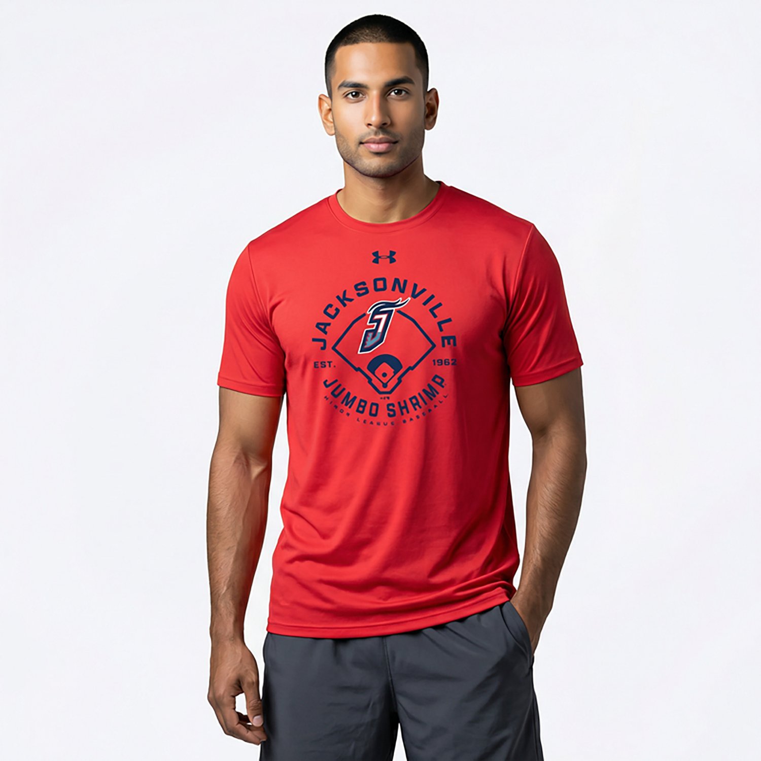 Under Armour Men's Jumbo Shrimp Knuckleball Performance T-shirt - view number 2