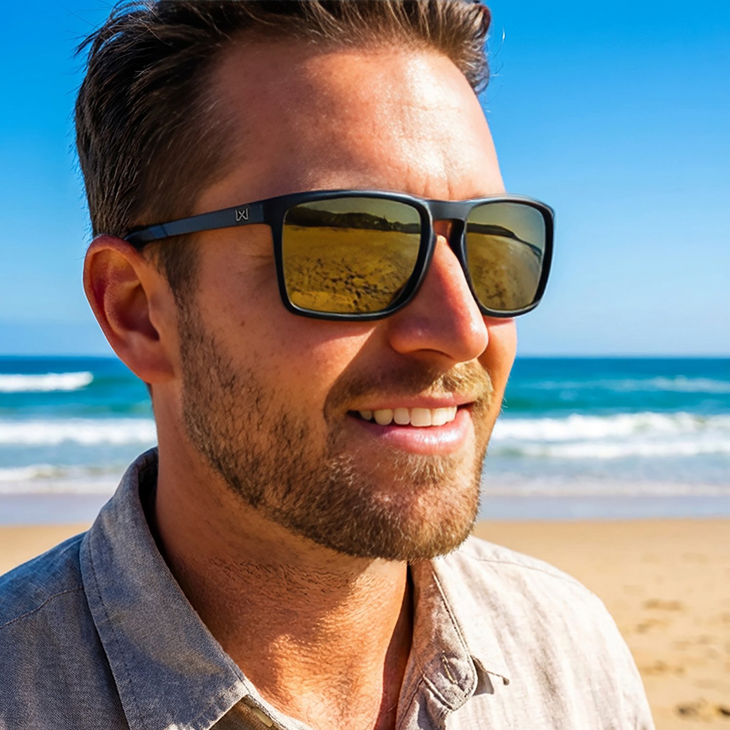 Wiley X Axe Captivate Matte Black Tungsten Polarized Mirrored Lens Sunglasses - view number 7