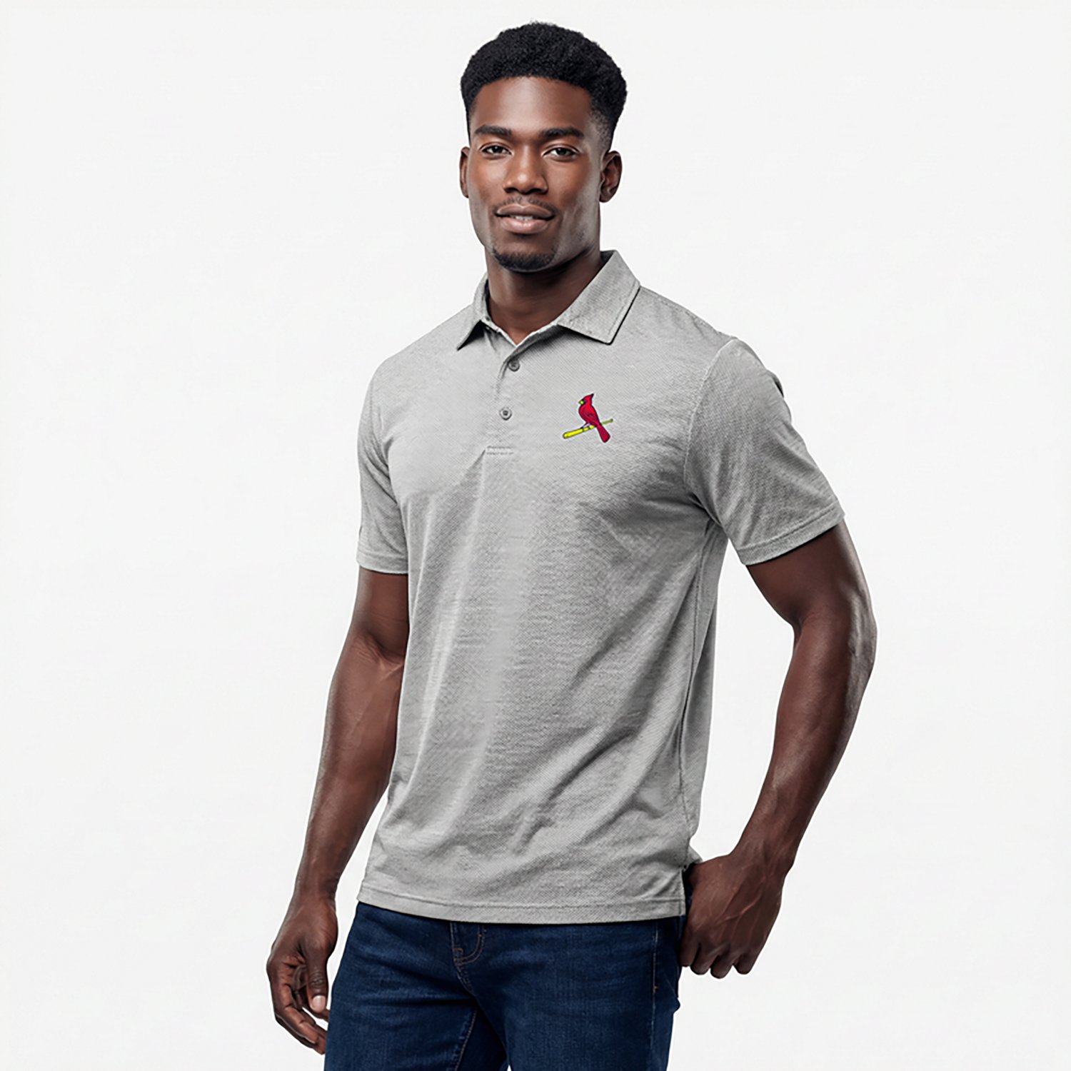 Antigua Men's St. Louis Cardinals Pave Polo - view number 2
