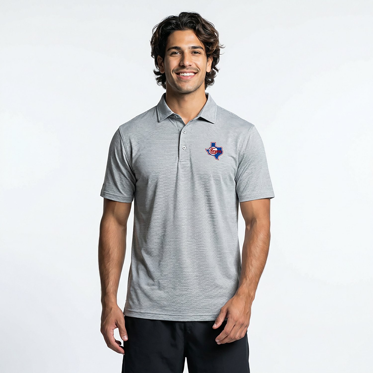 Antigua Men's Texas Rangers Pave Polo - view number 2