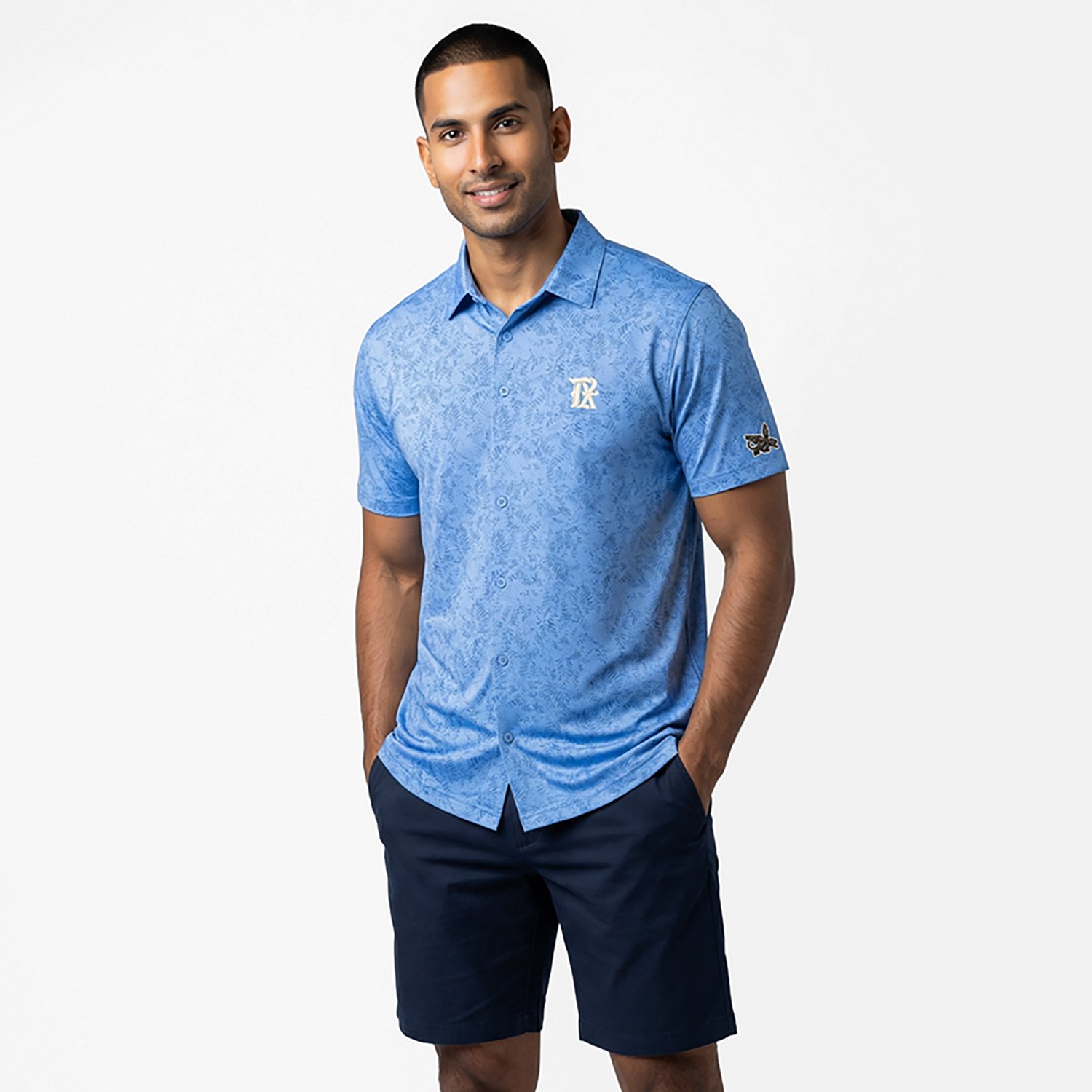 Antigua Men's Texas Rangers Lush Polo - view number 2