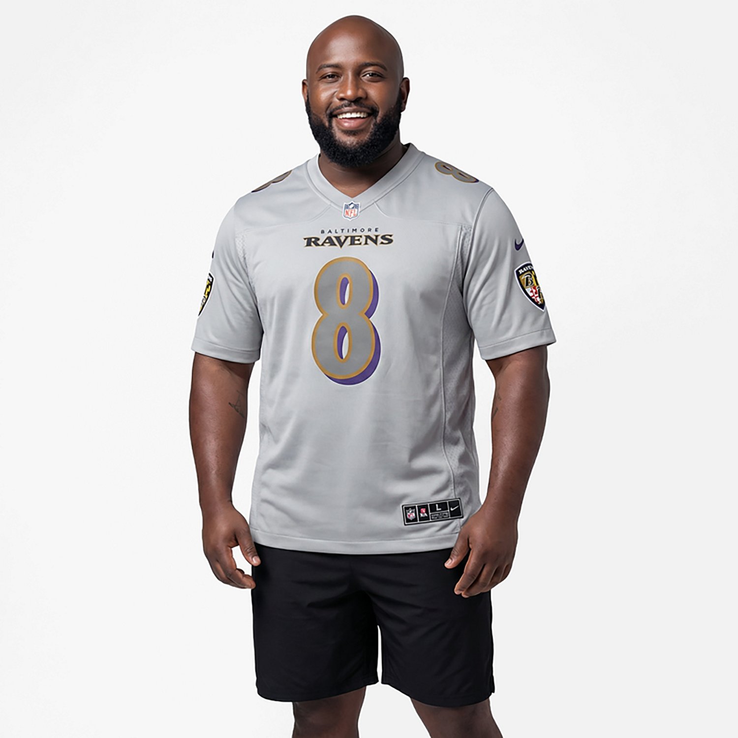 Nike Men's Ravens L. Jackson Atmosphere N&N Jersey - view number 2