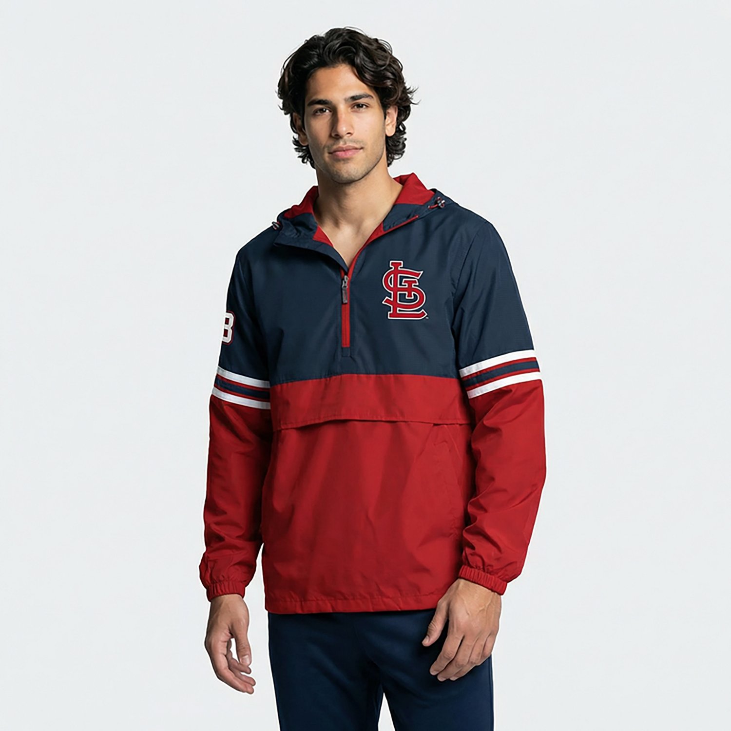 Starter Men's St. Louis Cardinals GIII Batter Up Scout I Varsity Jacket - view number 2