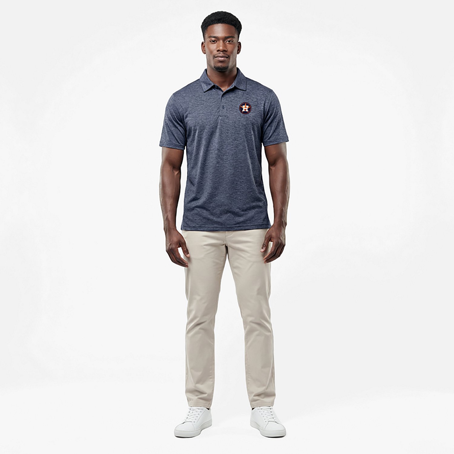 Antigua Men's Houston Astros Par 3 Polo Shirt