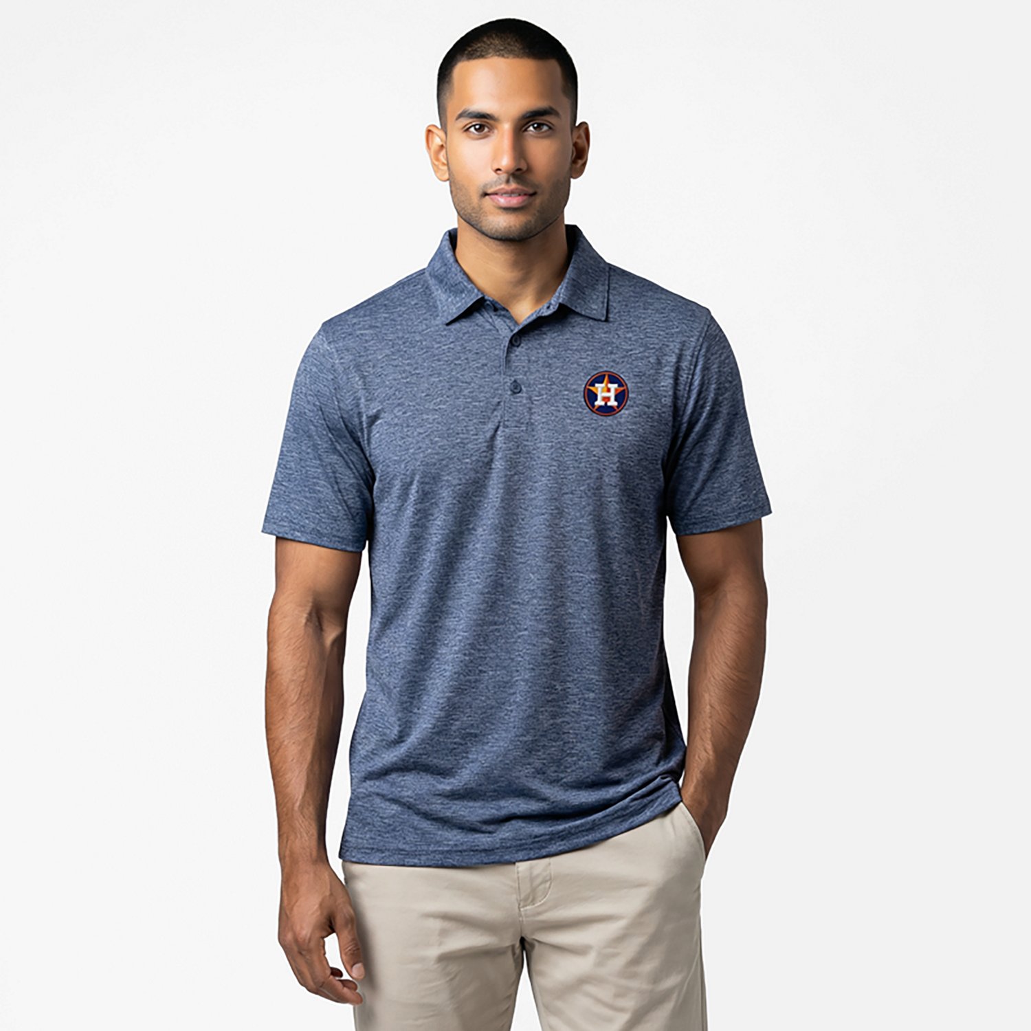 Antigua Men's Houston Astros Par 3 Polo Shirt