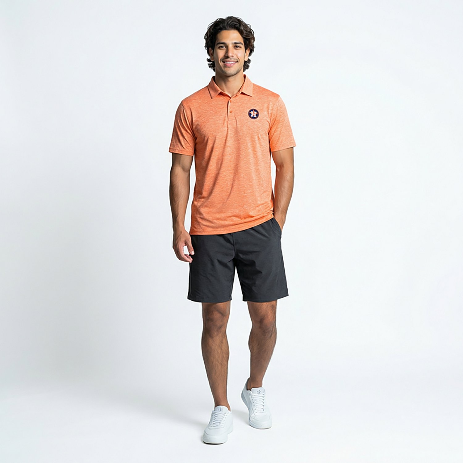 Antigua Men's Houston Astros Par 3 Polo Shirt