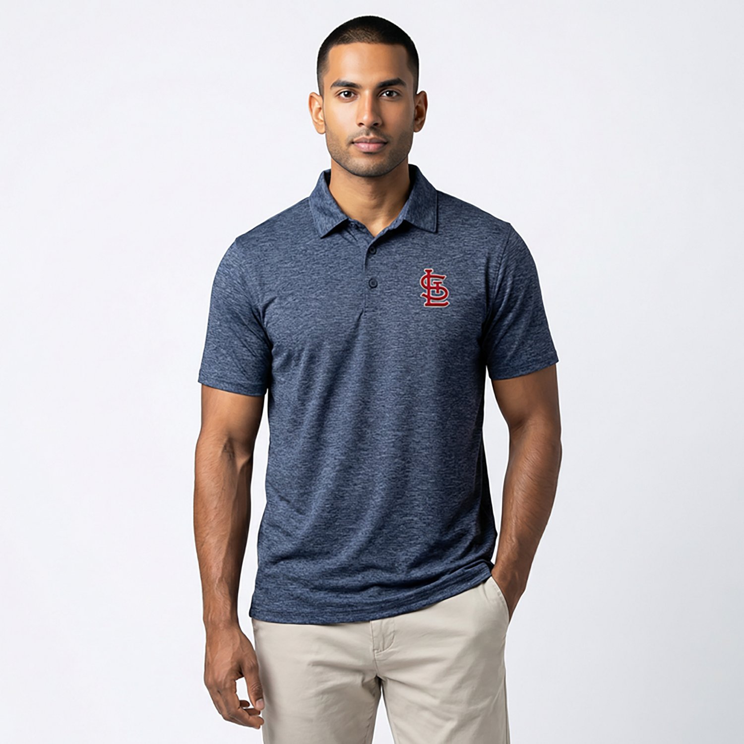 Antigua Men's St. Louis Cardinals Par 3 Polo Shirt - view number 2