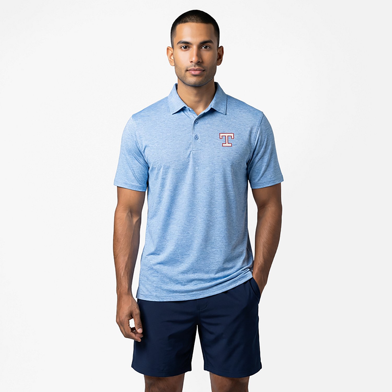 Antigua Men's Texas Rangers Par 3 Polo Shirt