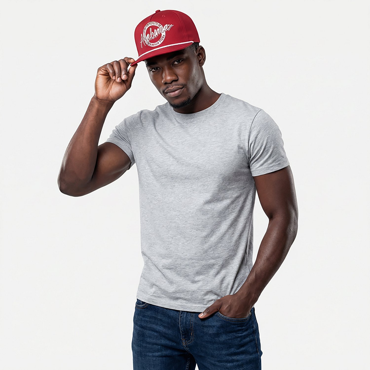 The Game Adults' Alabama Crimson Tide Original Circle Rope Cap - view number 2