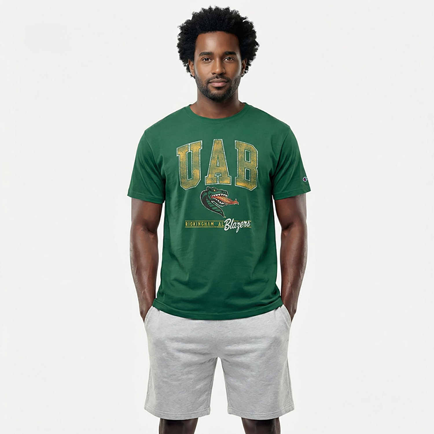 Champion Men's Alabama-Birmingham Big Logo Stadium T-shirt - view number 2