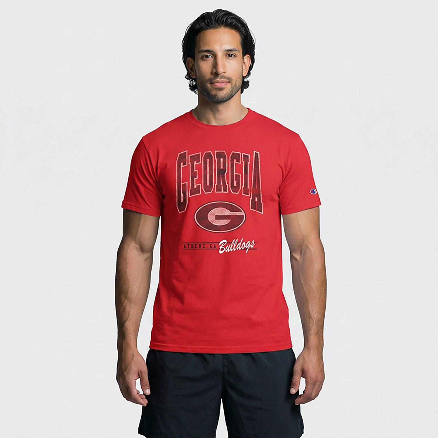 Champion Men's Georgia Big Logo Stadium T-shirt - view number 2