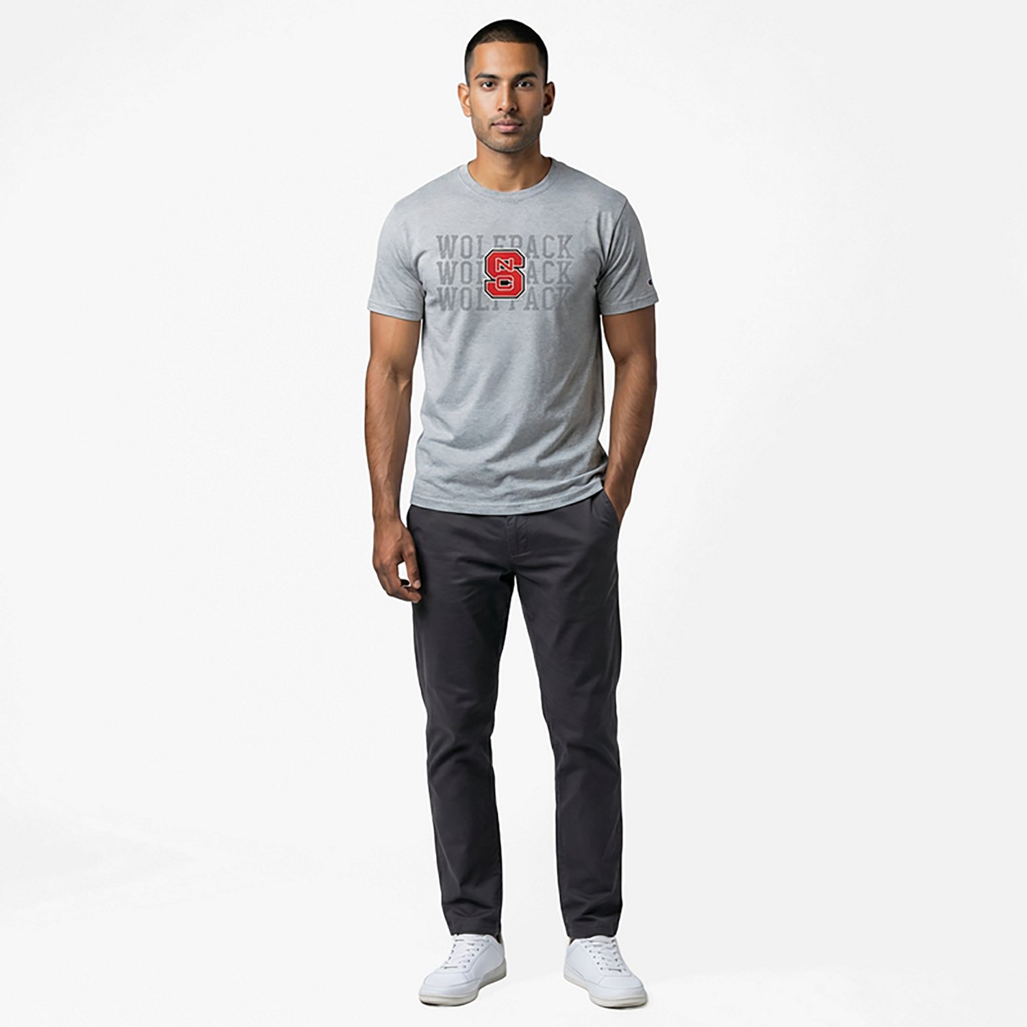 Champion Men's NC State Stack Stadium T-shirt
