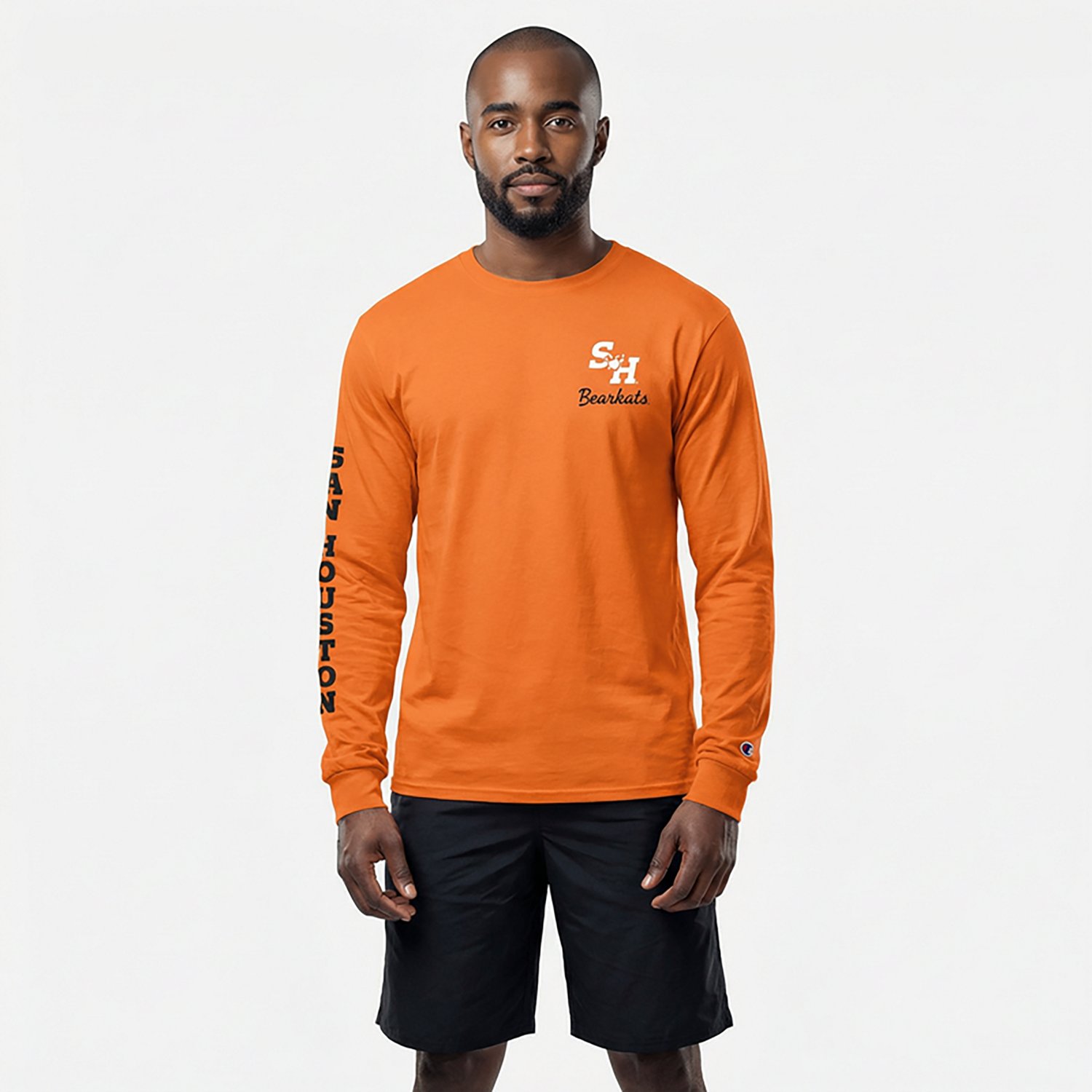 Champion Men's Sam Houston State 3 Hits Stadium Long Sleeve T-shirt - view number 2