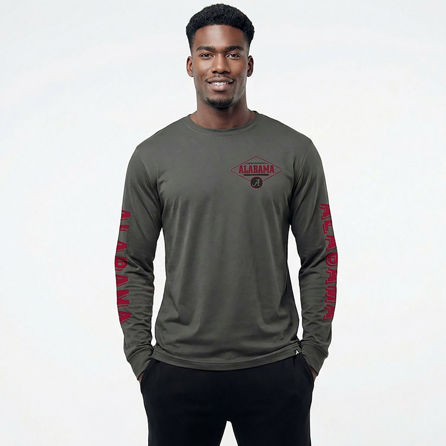 '47 Men's Alabama Crimson Tide Cairn Ravine Foundation Long Sleeve T-shirt - view number 2