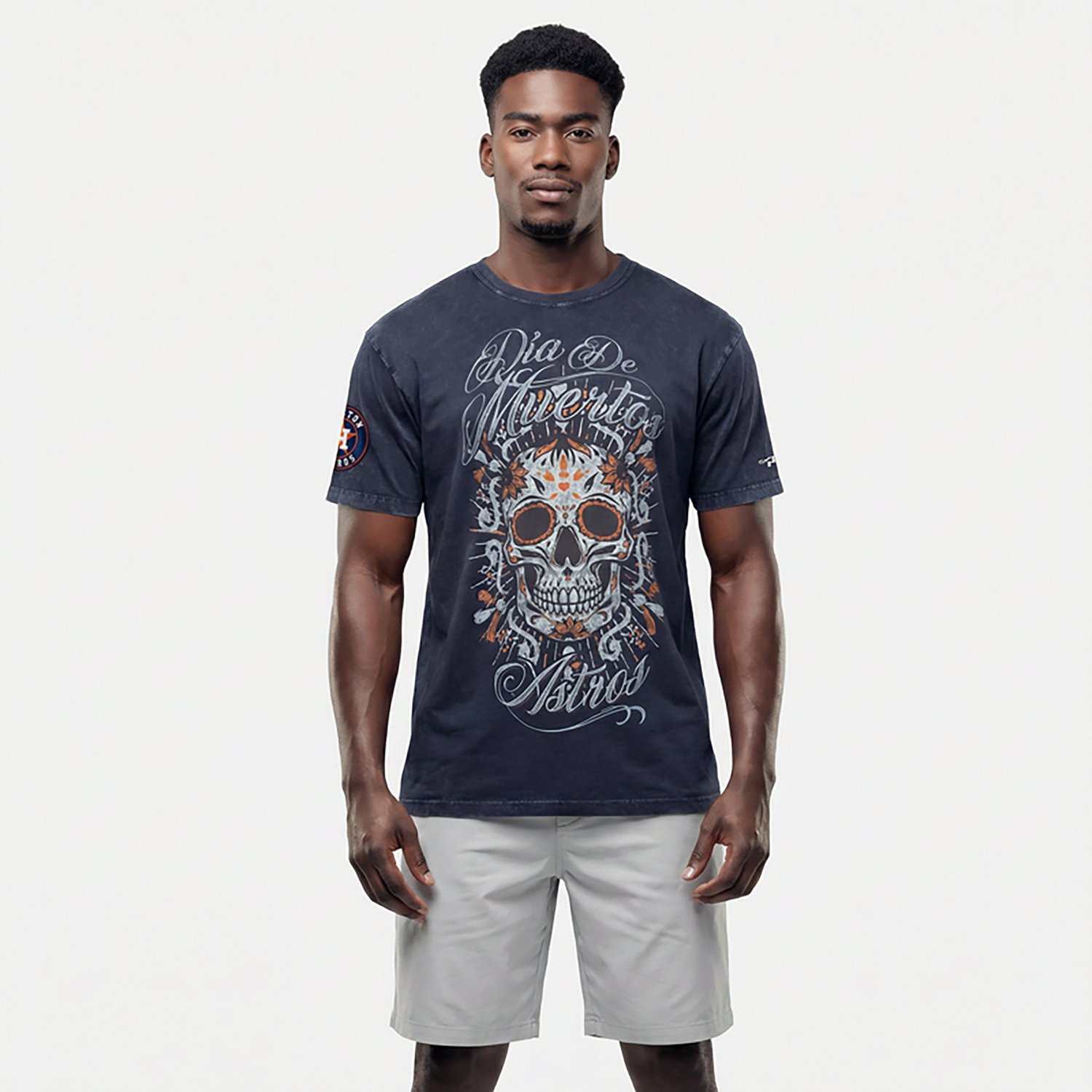 Pro Standard Men's Houston Astros Eternal Skull Enzyme T-shirt - view number 2