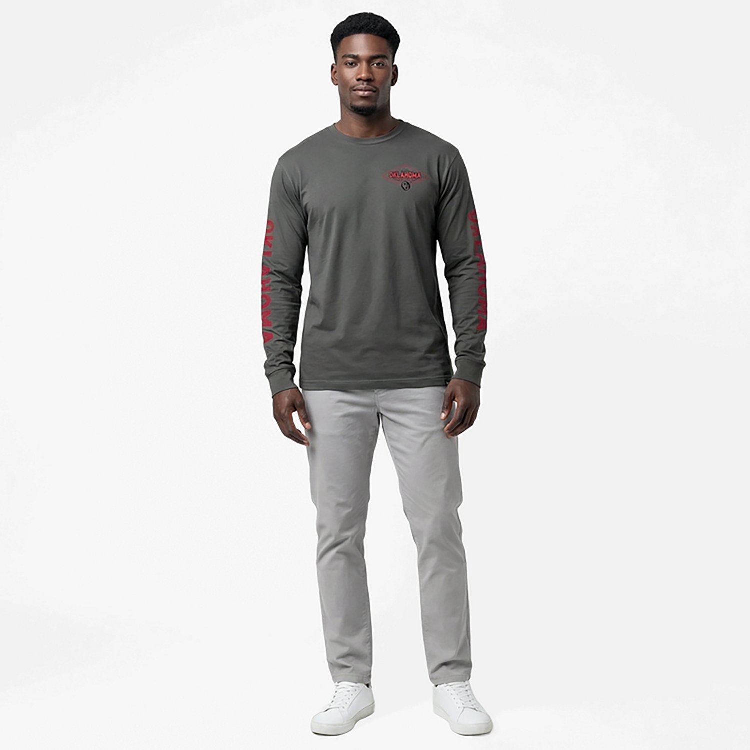 '47 Men's Oklahoma Sooners Cairn Ravine Foundation Long Sleeve T-shirt - view number 2