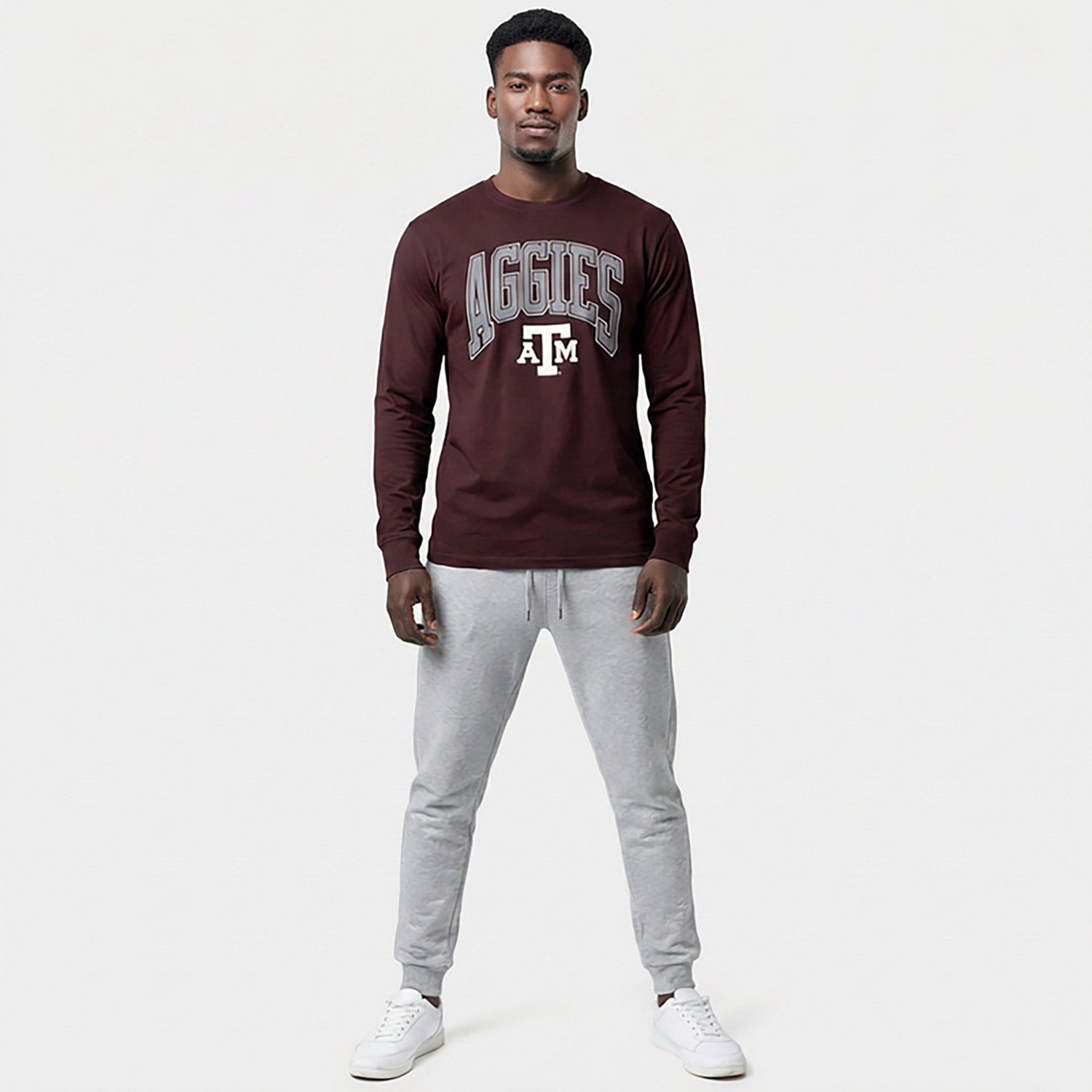 47 Brands Men's Texas A&M Aggies Walk Tall Franklin Long Sleeve T-shirt - view number 2