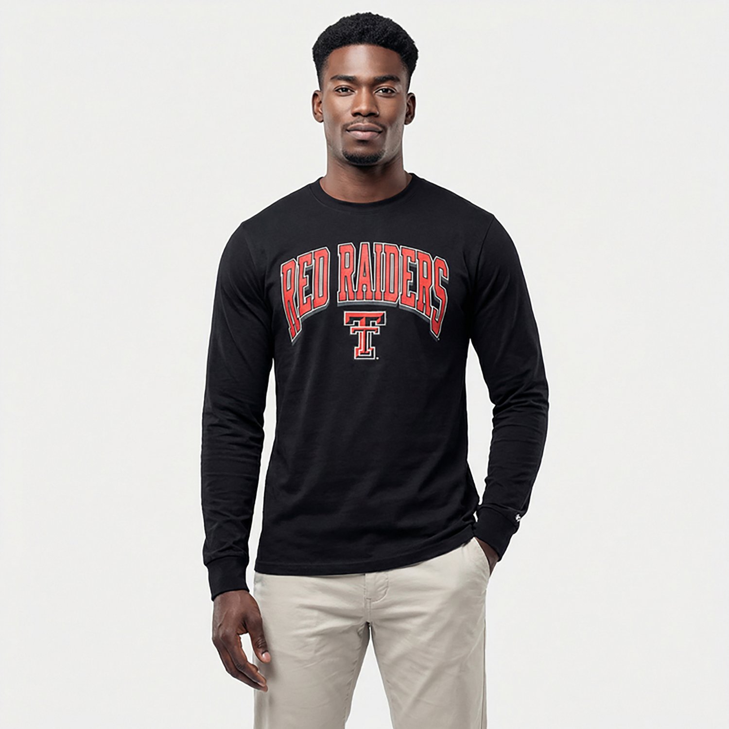 47 Brands Men's Texas Tech Red Raiders Walk Tall Franklin Long Sleeve T-shirt - view number 2