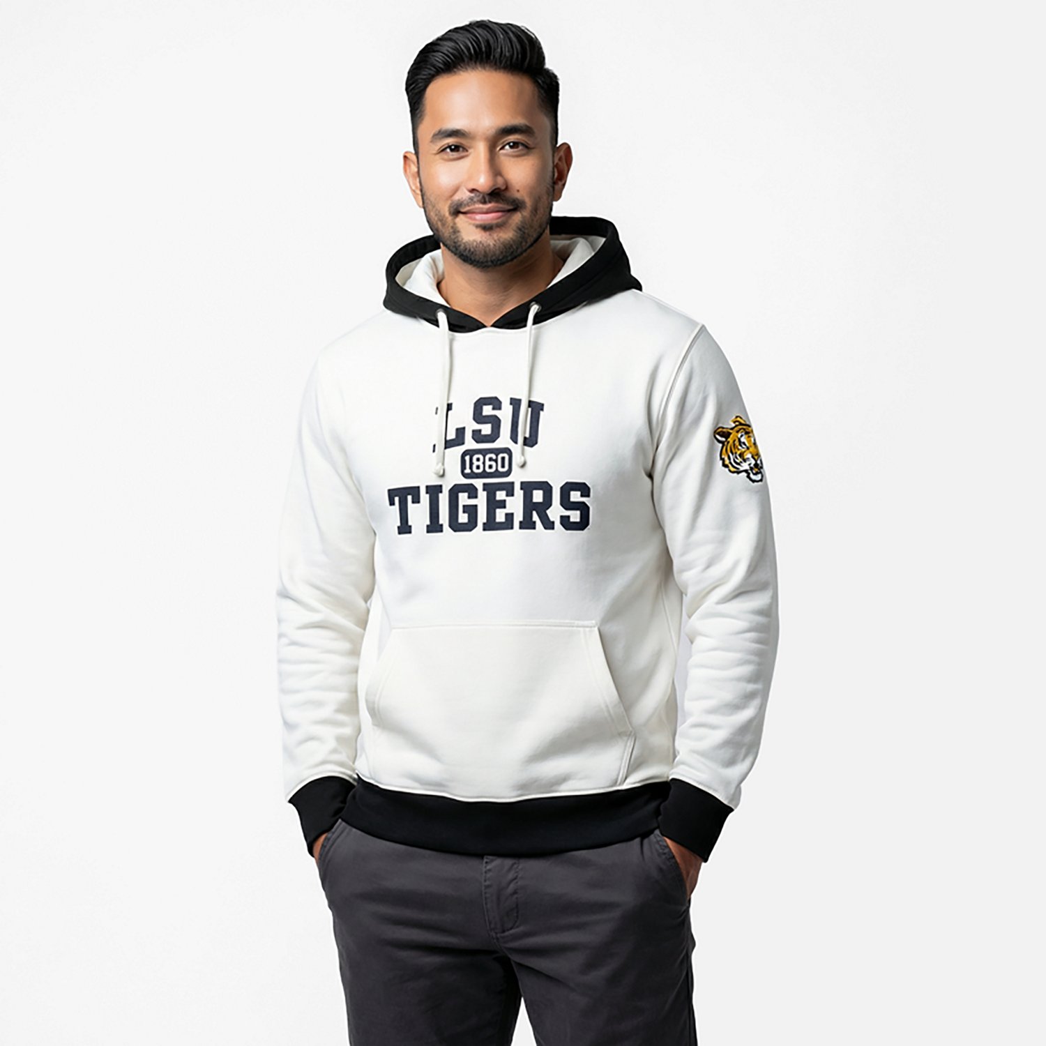 47 Brands Men's Louisiana State University Tigers Sooners Skipper Original Hoodie - view number 2