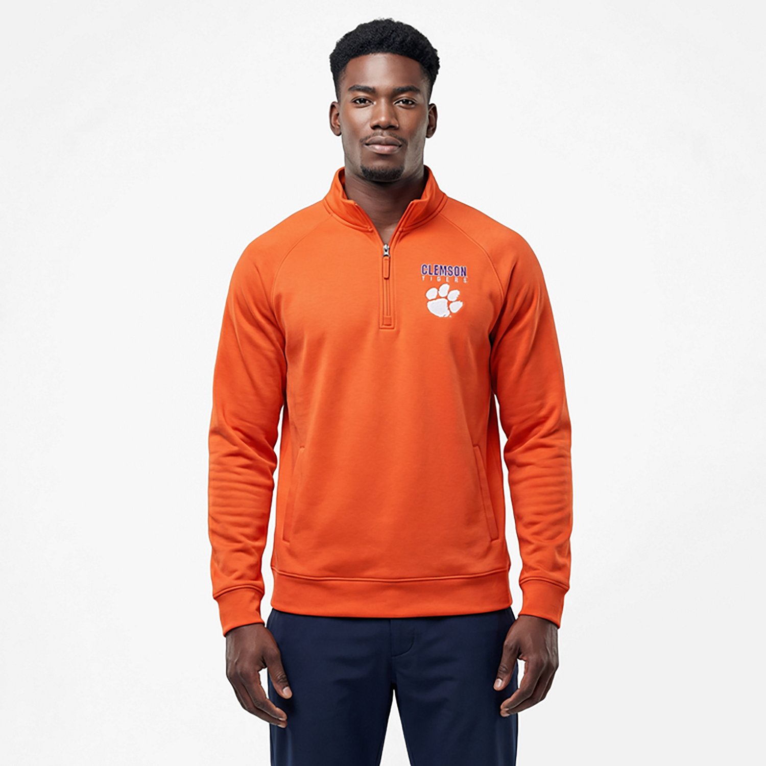 Colosseum Athletics Men's Clemson Nial 1/4 Zip Pullover - view number 2
