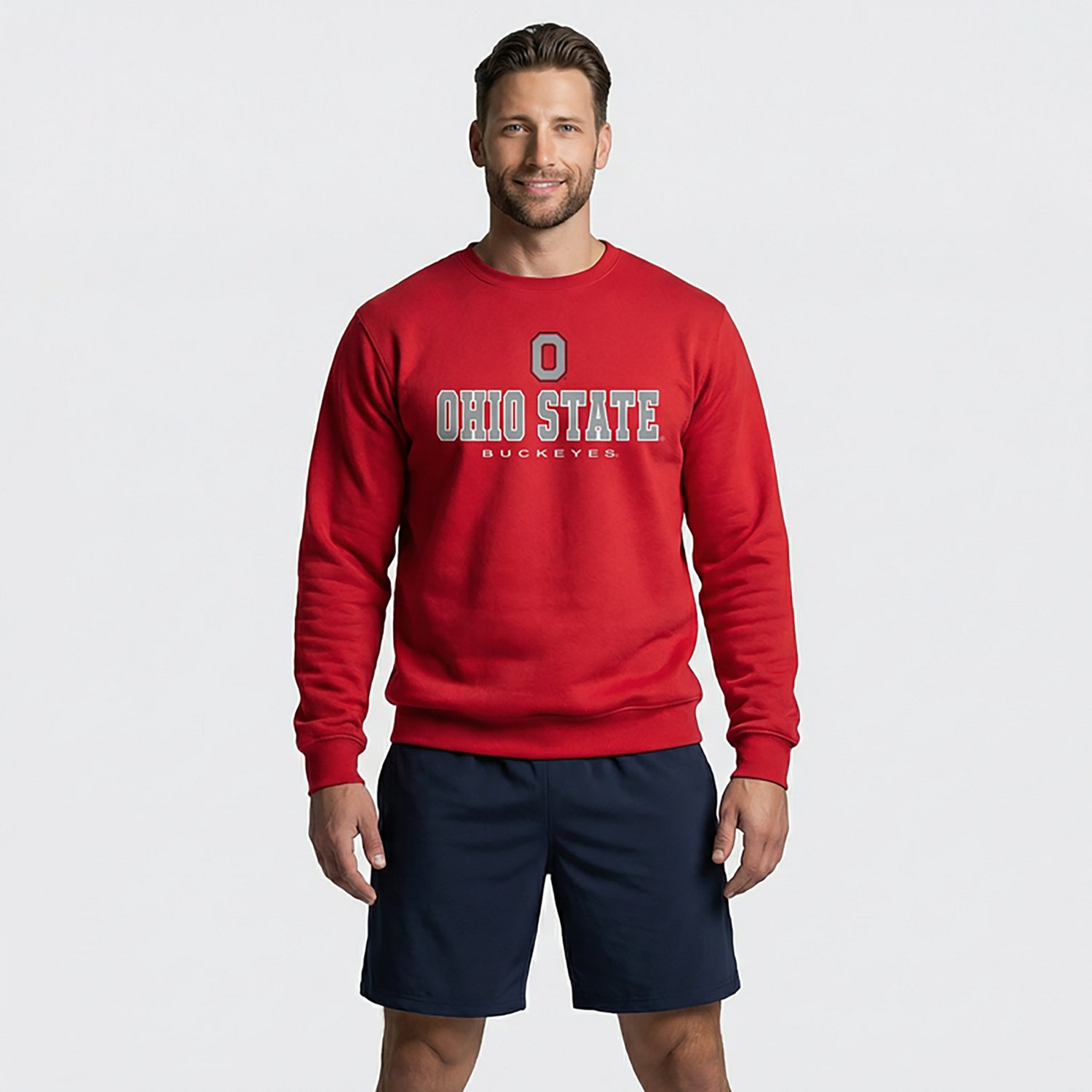 Colosseum Athletics Men's Ohio State Zayn Crew Sweatshirt - view number 2