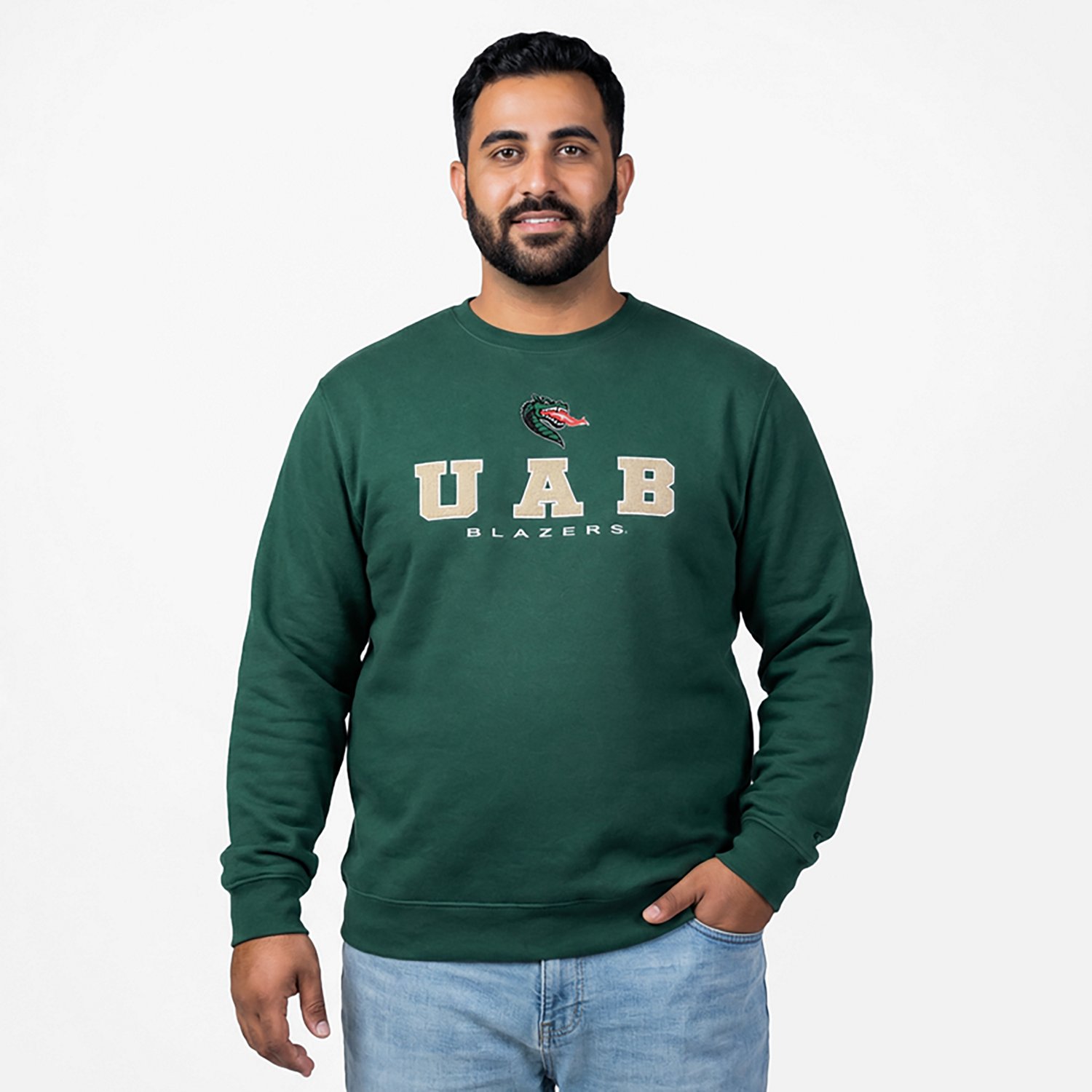 Colosseum Athletics Men's Alabama-Birmingham Zayn Crew Sweatshirt - view number 2