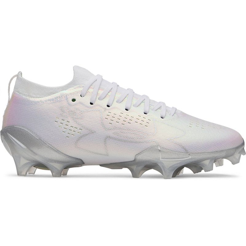 Under Armour Blur Pro Football Cleats, M7/W8.5, White/Silver/Gray