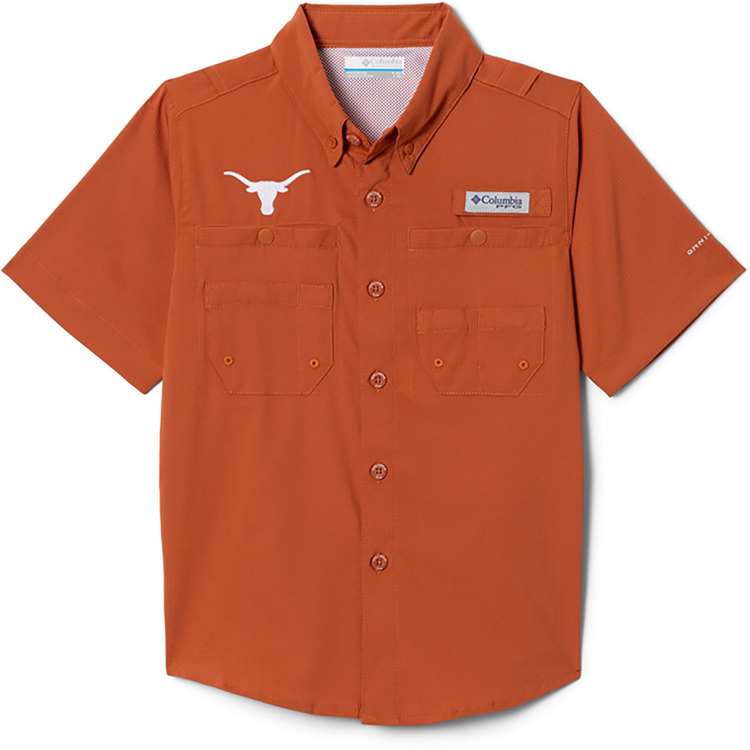 Columbia Sportswear Kids' University of Texas CLG Tamiami Button Up Shirt
