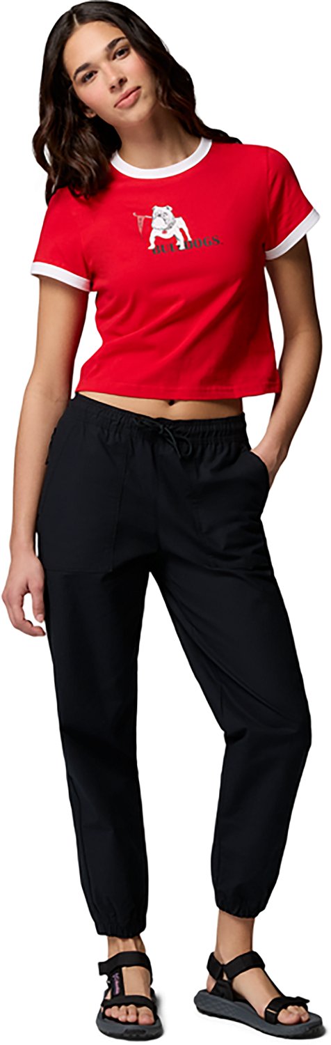 Columbia Sportswear Women's University of Georgia CLG Rolling Bend Vault Ringer Graphic T-shirt - view number 5