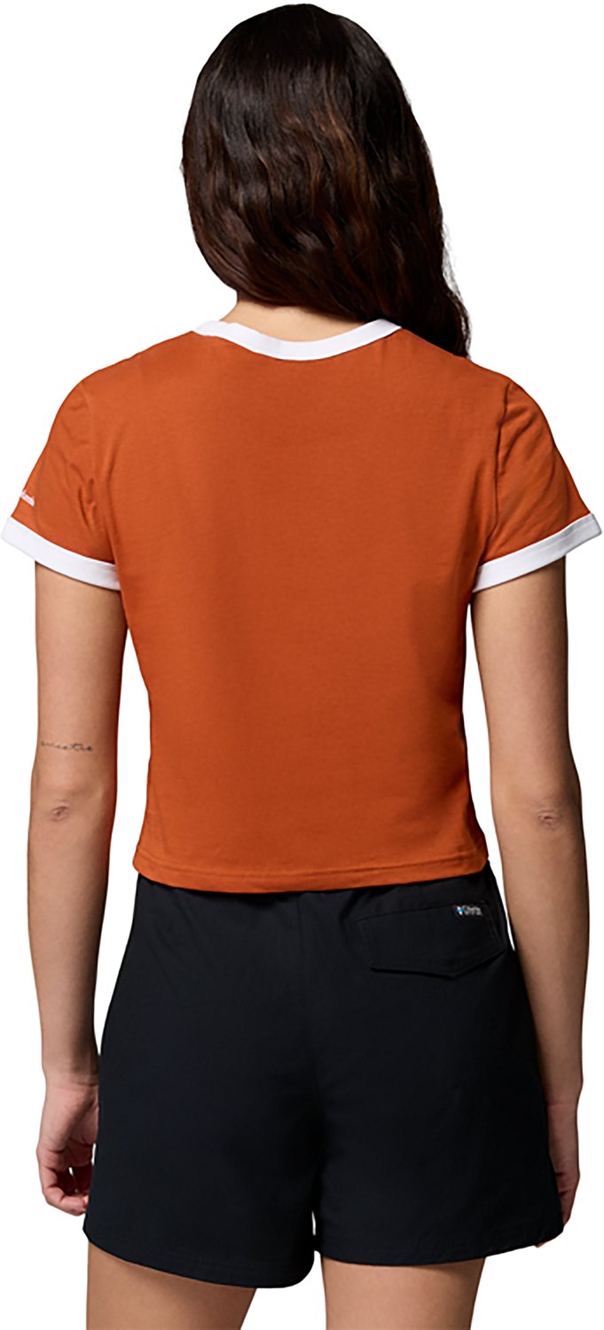 Columbia Sportswear Women's University of Texas CLG Rolling Bend Vault Ringer Graphic T-shirt - view number 2