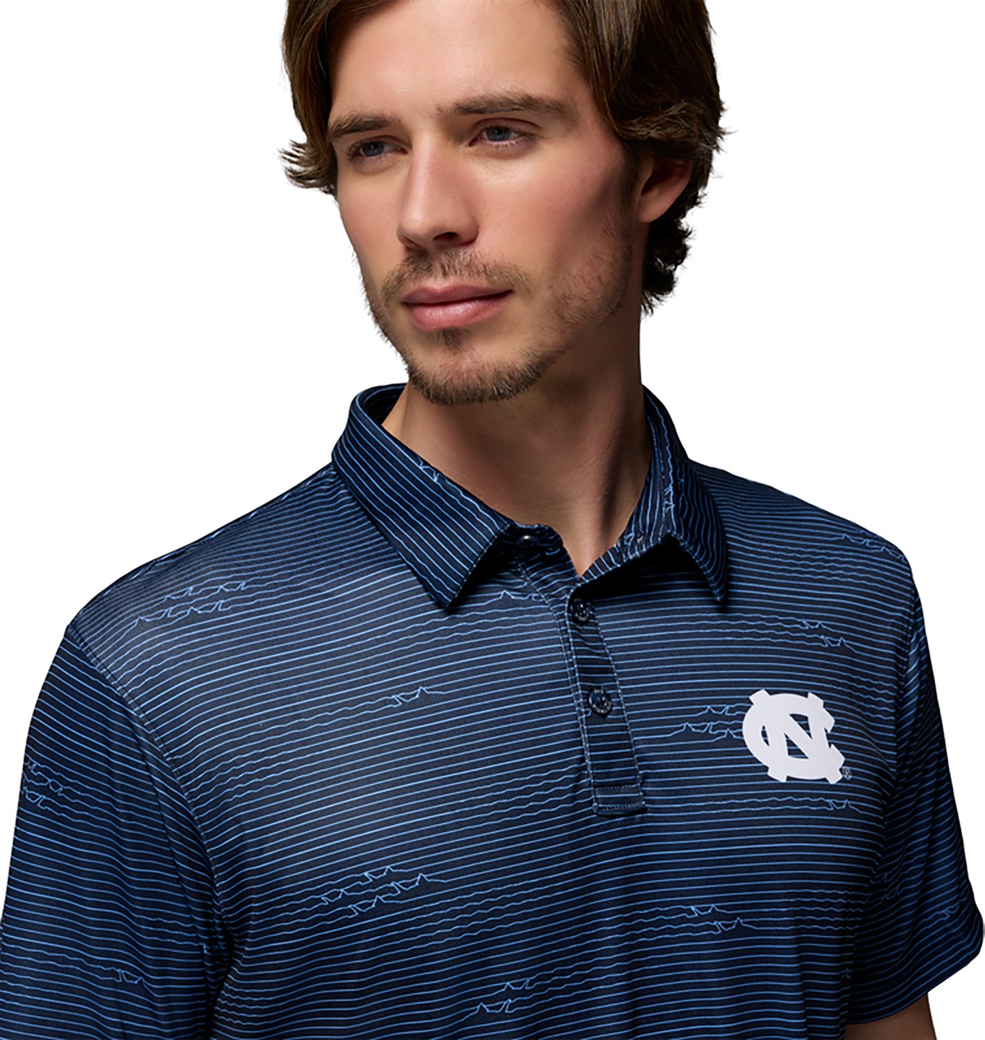 Columbia Sportswear Men's University of North Carolina CLG Super Terminal Tackle Polo Shirt - view number 3