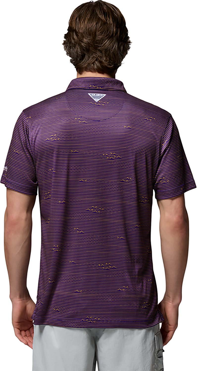 Columbia Sportswear Men's Louisiana State University CLG Super Terminal Tackle Polo Shirt - view number 2