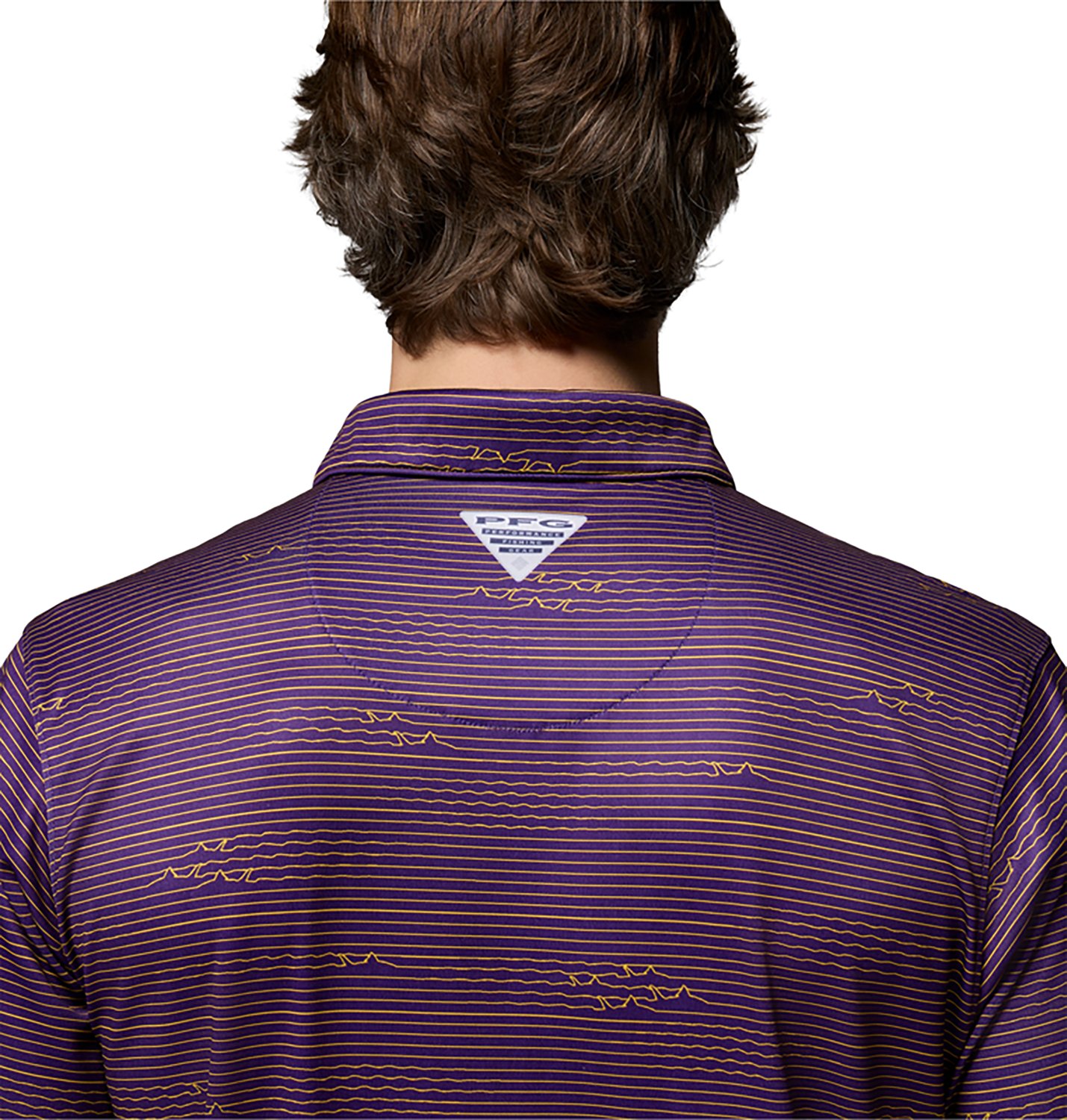 Columbia Sportswear Men's Louisiana State University CLG Super Terminal Tackle Polo Shirt - view number 4