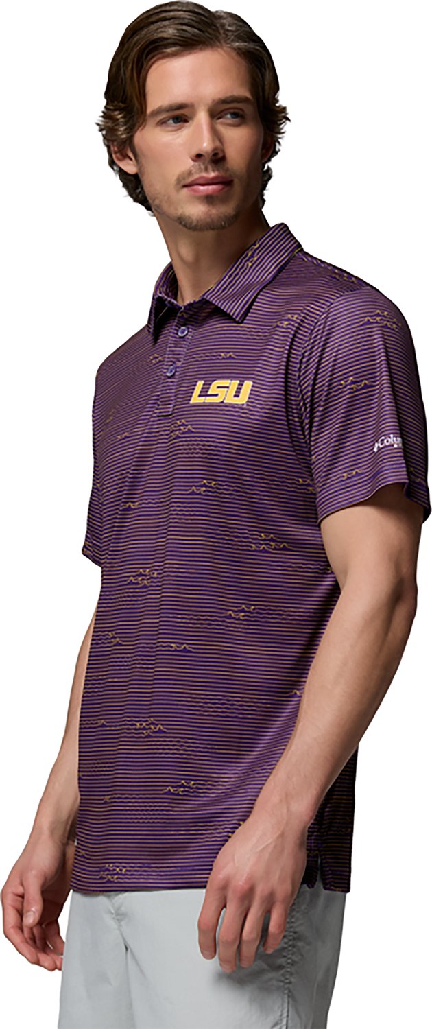 Columbia Sportswear Men's Louisiana State University CLG Super Terminal Tackle Polo Shirt - view number 5