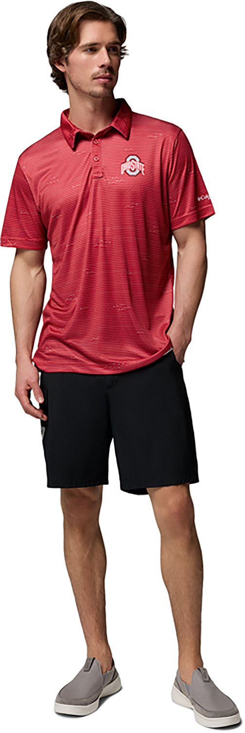 Columbia Sportswear Men's Ohio State University CLG Super Terminal Tackle Polo Shirt - view number 6