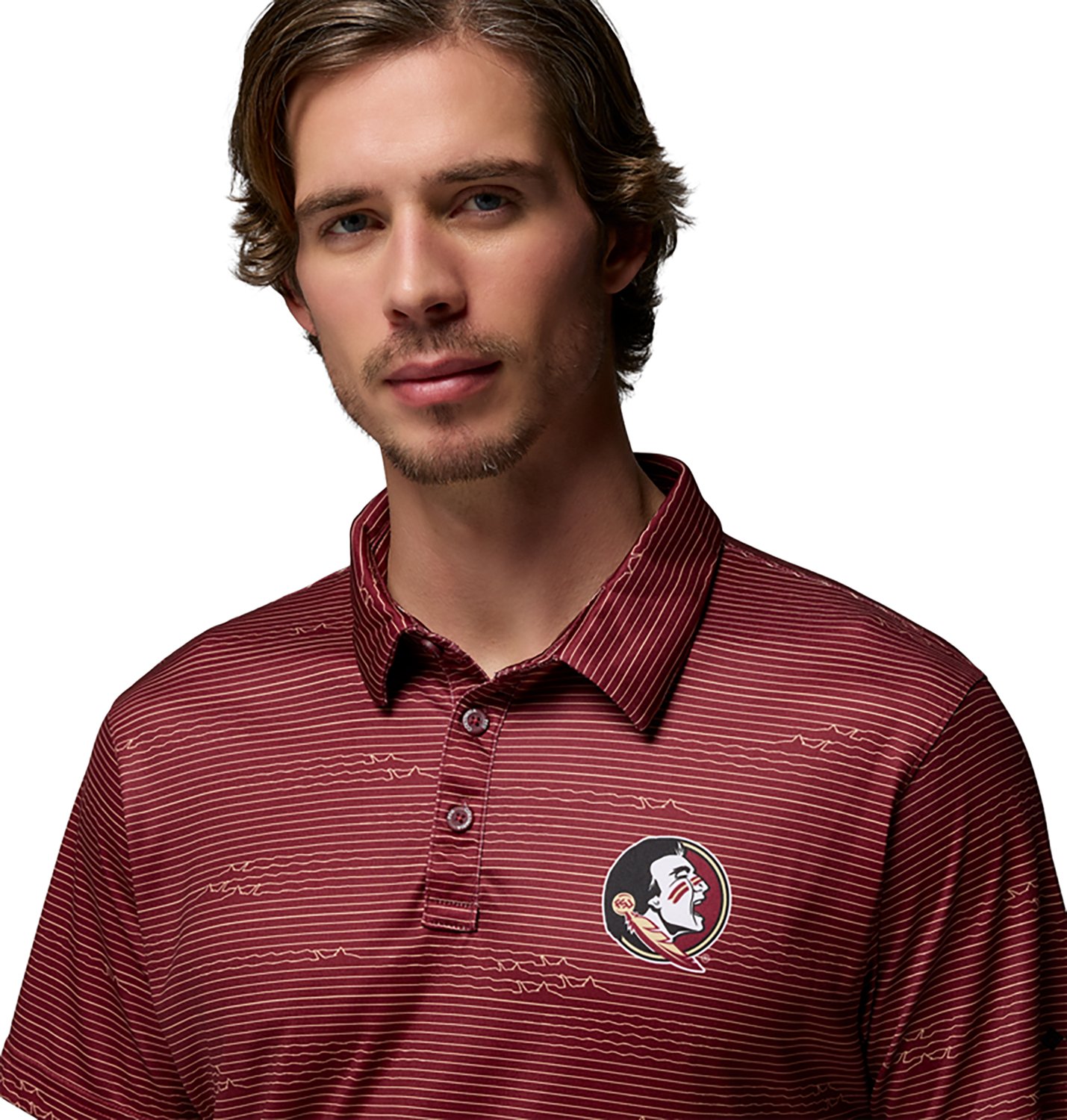 Columbia Sportswear Men's Florida State University CLG Super Terminal Tackle Polo Shirt - view number 3
