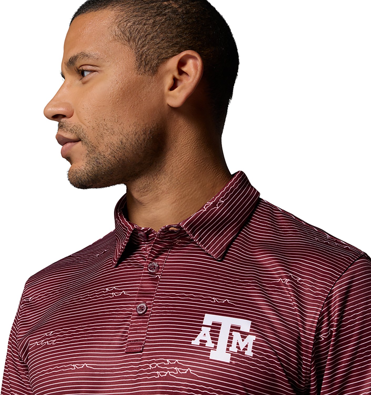 Columbia Sportswear Men's Texas A&M University CLG Super Terminal Tackle Polo Shirt - view number 3