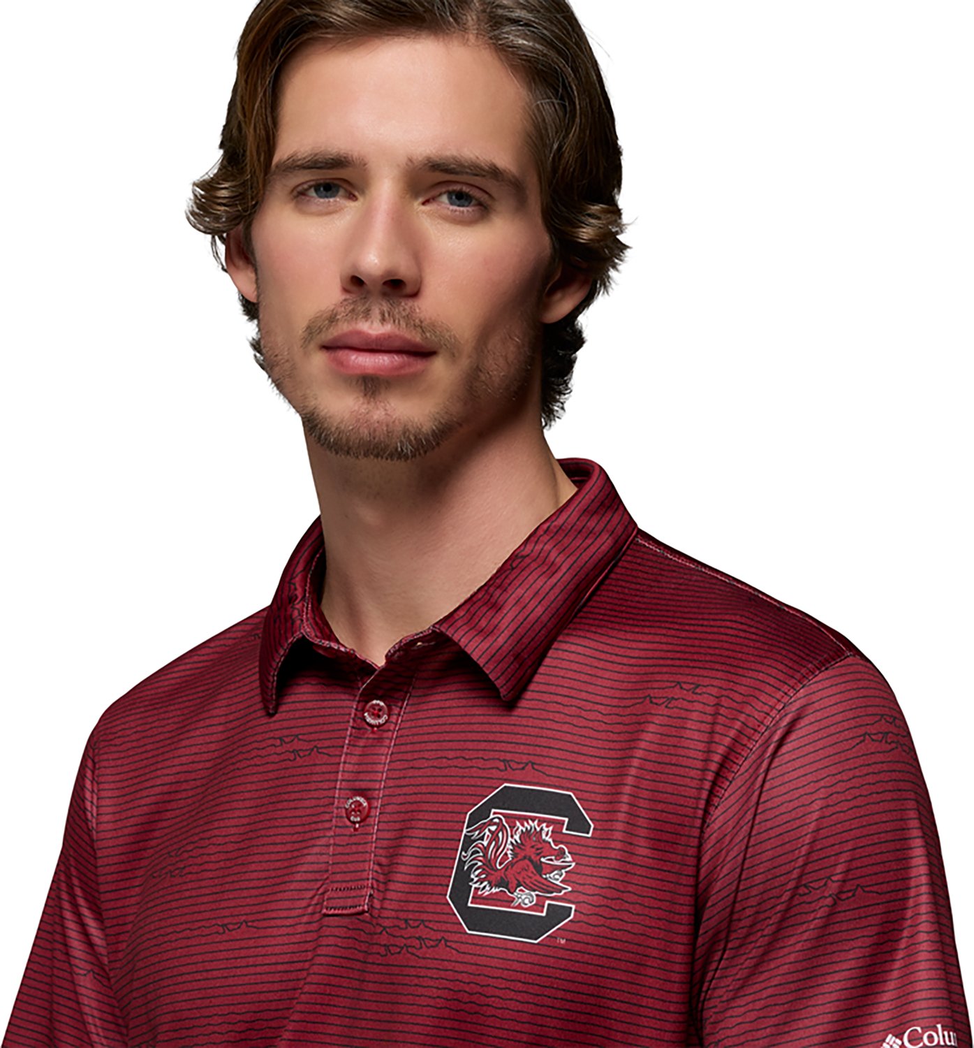 Columbia Sportswear Men's University of South Carolina CLG Super Terminal Tackle Polo Shirt - view number 3