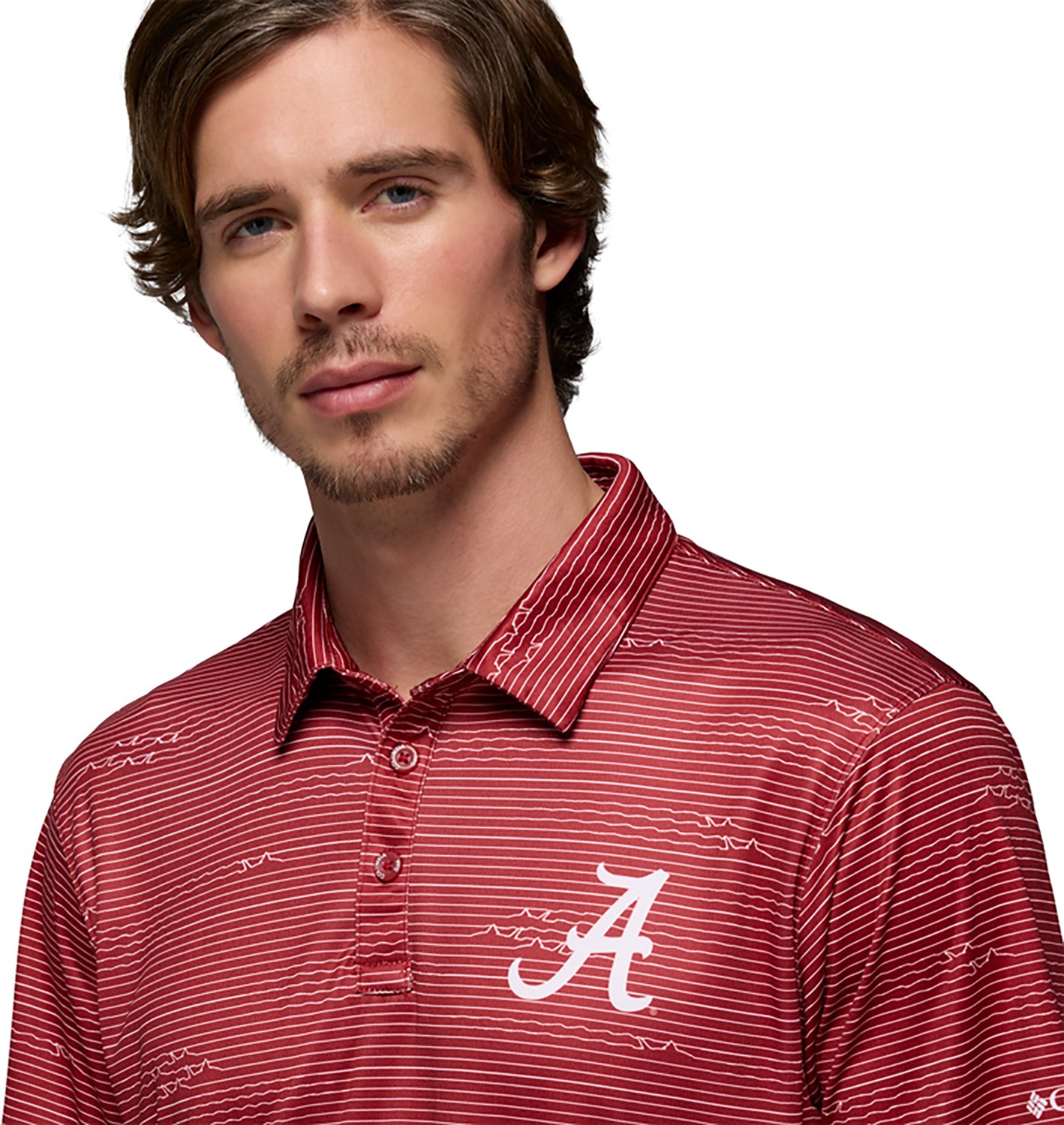 Columbia Sportswear Men's University of Alabama CLG Super Terminal Tackle Polo Shirt - view number 3
