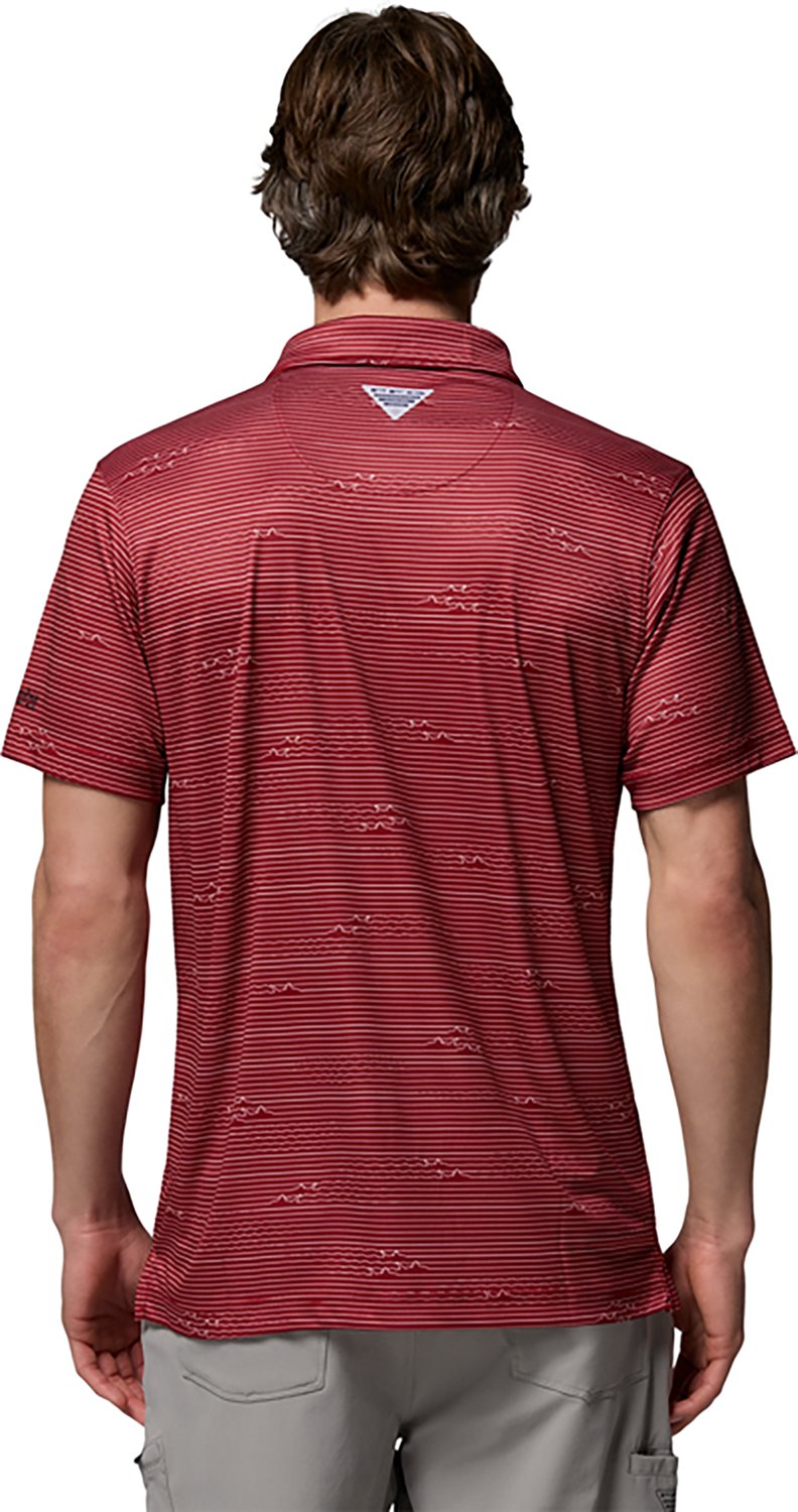 Columbia Sportswear Men's University of Arkansas CLG Super Terminal Tackle Polo Shirt - view number 2