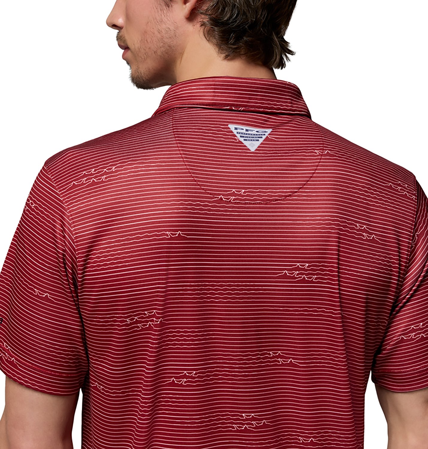 Columbia Sportswear Men's University of Arkansas CLG Super Terminal Tackle Polo Shirt - view number 4