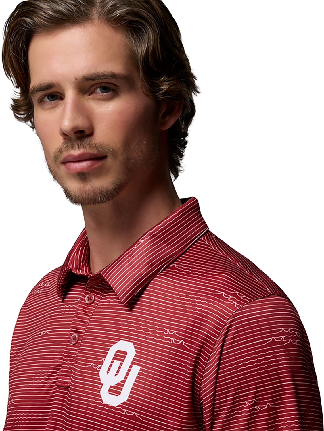 Columbia Sportswear Men's University of Oklahoma CLG Super Terminal Tackle Polo Shirt