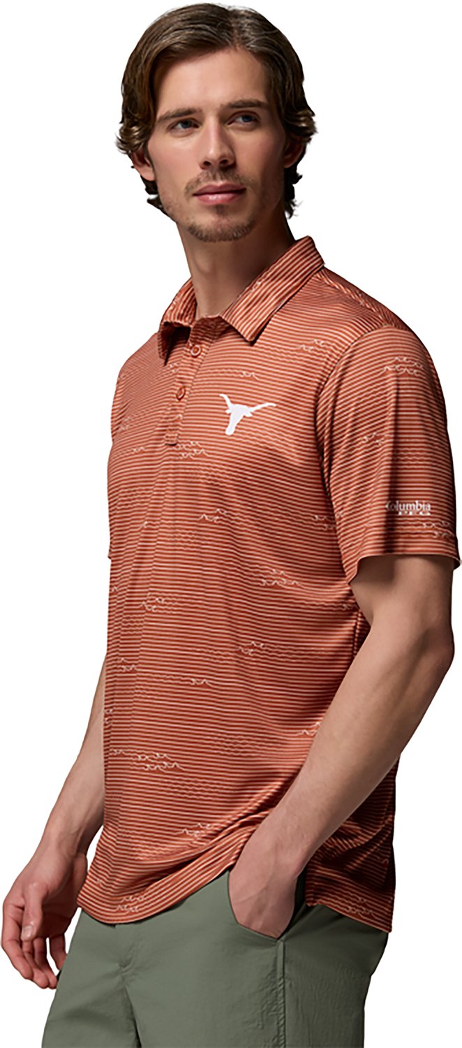 Columbia Sportswear Men's University of Texas CLG Super Terminal Tackle Polo Shirt - view number 5