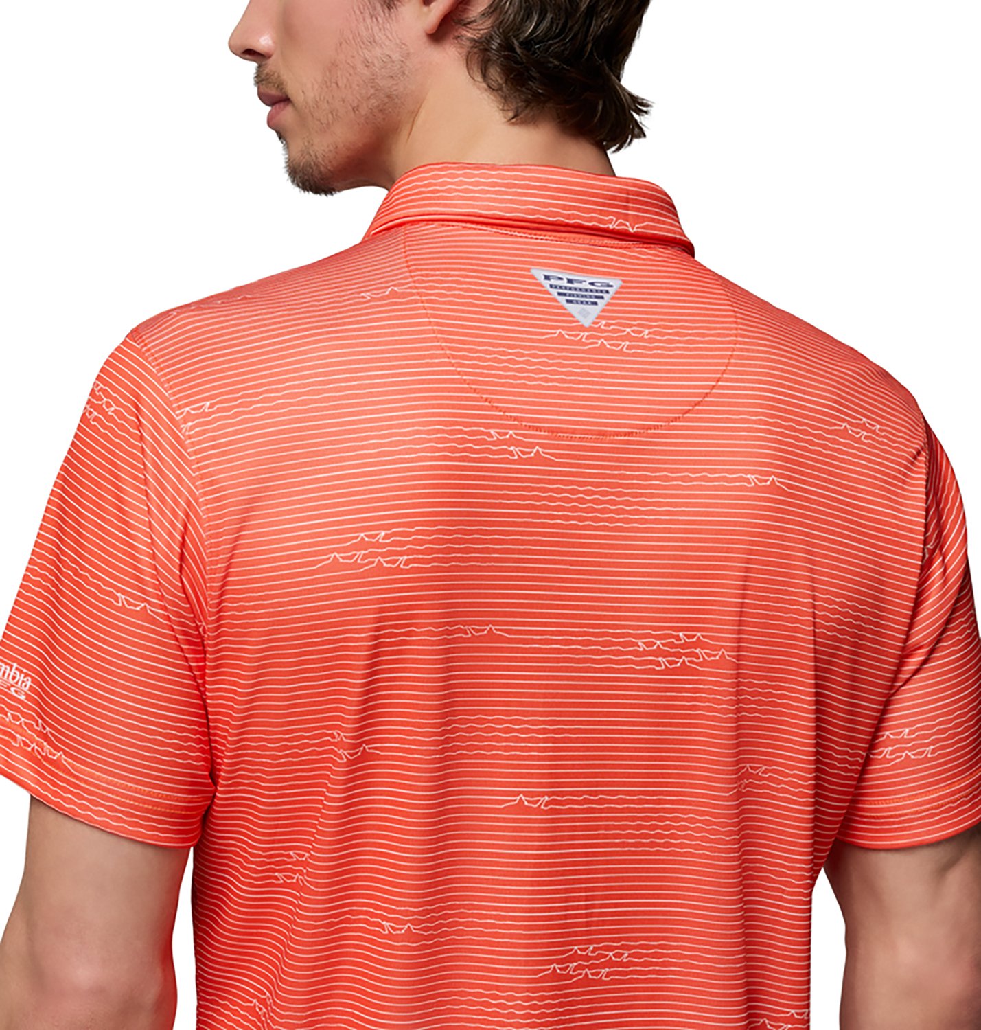 Columbia Sportswear Men's Clemson University CLG Super Terminal Tackle Polo Shirt - view number 4