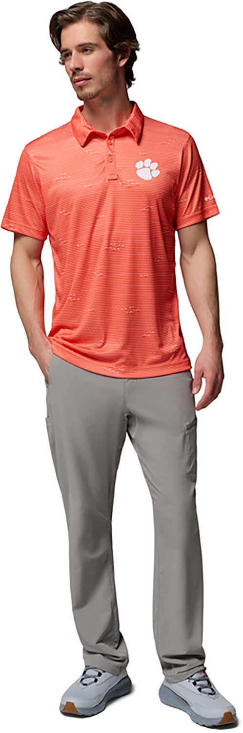 Columbia Sportswear Men's Clemson University CLG Super Terminal Tackle Polo Shirt - view number 6