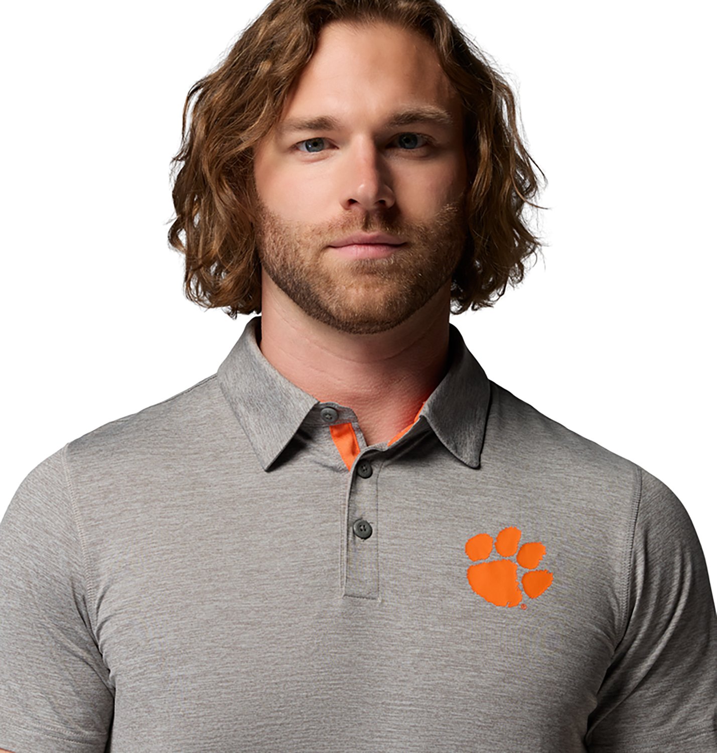 Columbia Sportswear Men's Clemson University CLG Tech Trail Polo Shirt - view number 3