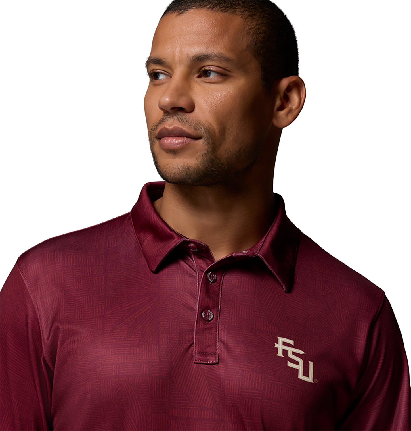Columbia Sportswear Men's Florida State University CLG Super Terminal Tackle Palm Polo Shirt - view number 3