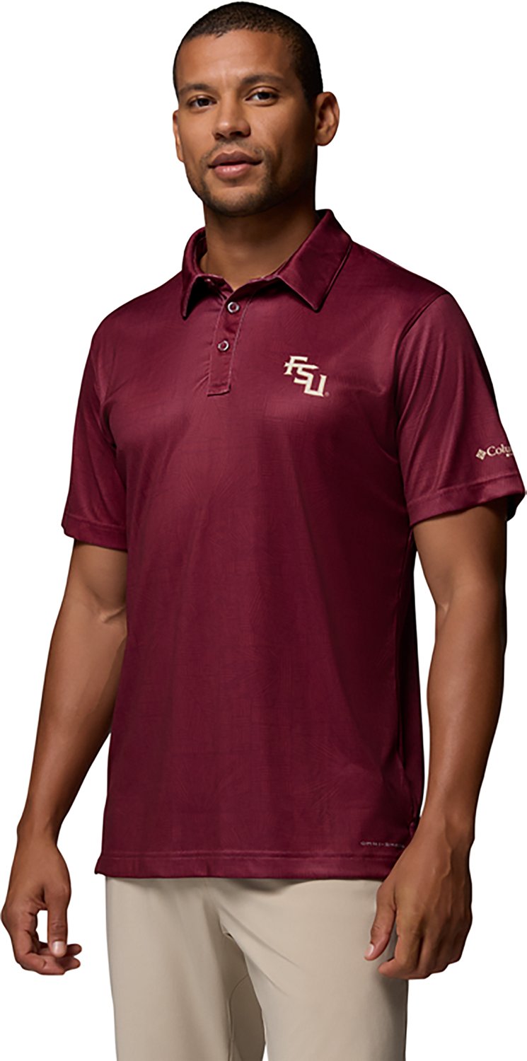 Columbia Sportswear Men's Florida State University CLG Super Terminal Tackle Palm Polo Shirt - view number 5