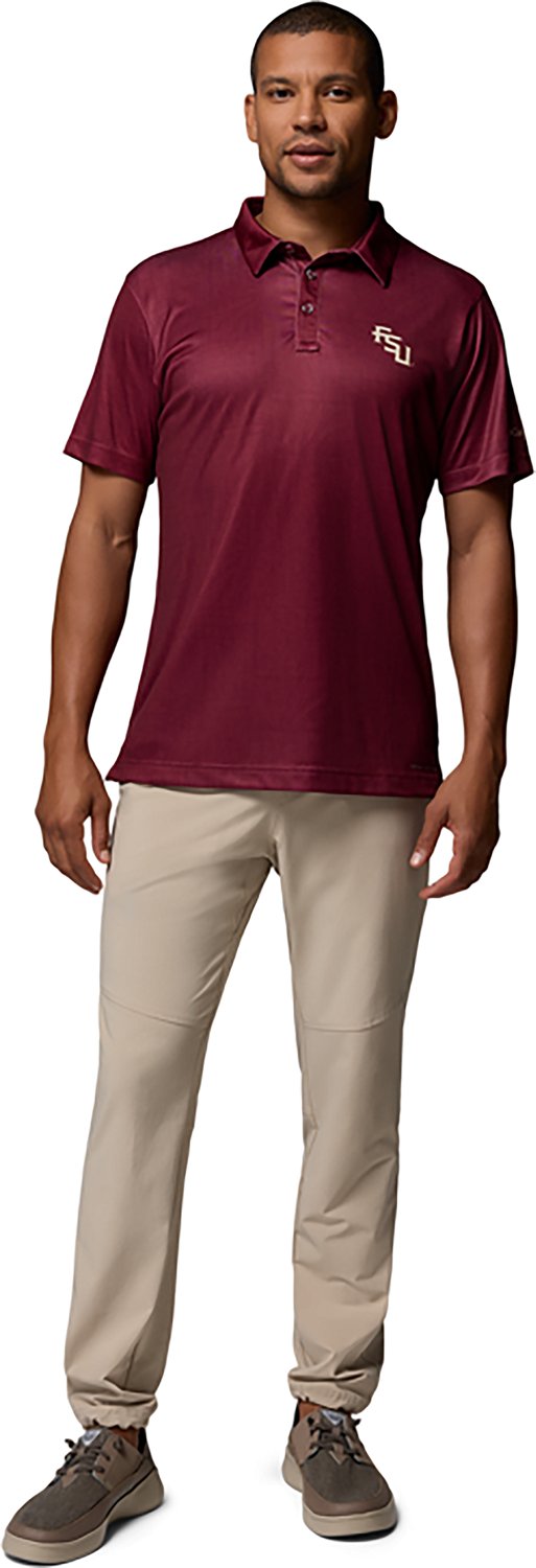 Columbia Sportswear Men's Florida State University CLG Super Terminal Tackle Palm Polo Shirt - view number 6