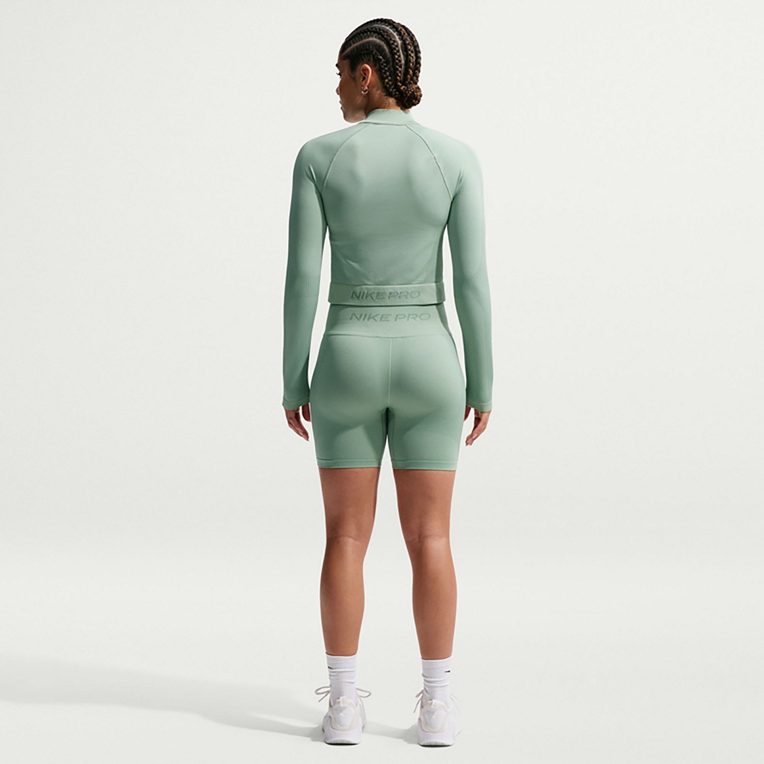 Nike Women's Pro Seamless Dri-FIT High-Waisted Biker Shorts 5 in - view number 2
